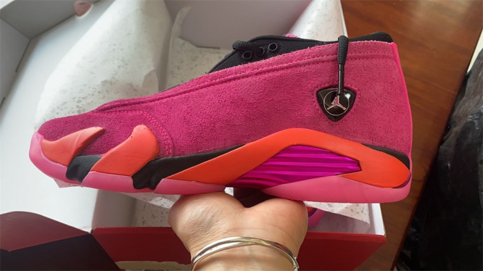 air jordan 14 retro low shocking pink dh4121-600