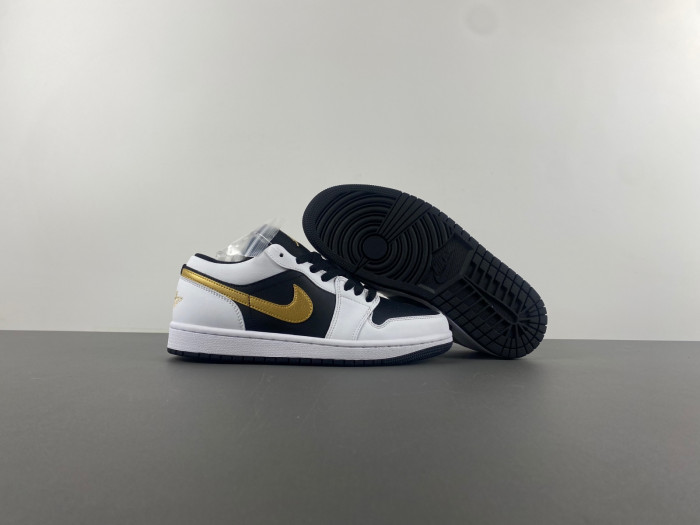 air jordan 1 low “gold swoosh” 553558-172