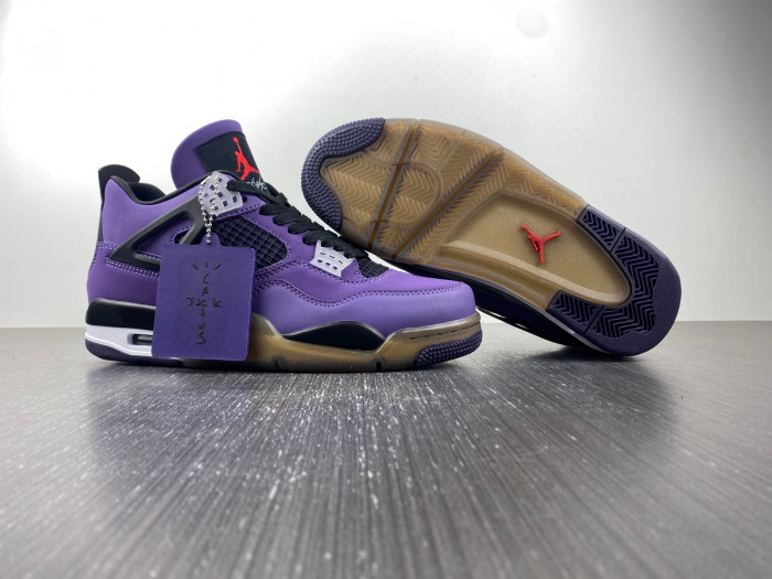 travis scott x air jordan 4 “purple” 308497-510