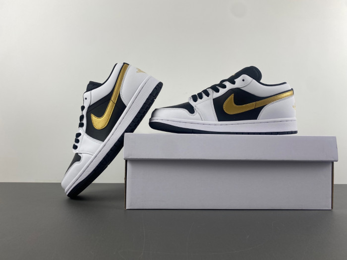 air jordan 1 low “gold swoosh” 553558-172