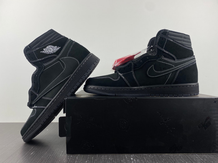 travis scott x air jordan 1 high og black phantom dm7866-001