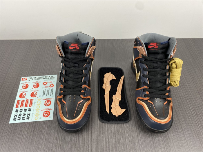 nike dunk sb high rx-0 unicorn gundam 02 banshee dh7717-400