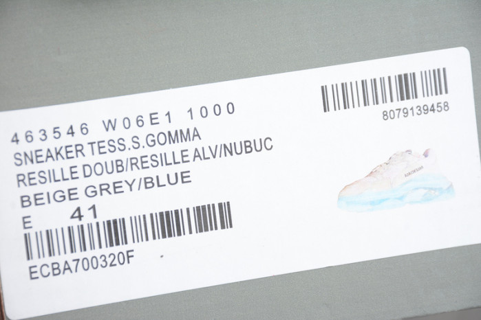 blcg sneaker triple.s.gomma beige grey-blue