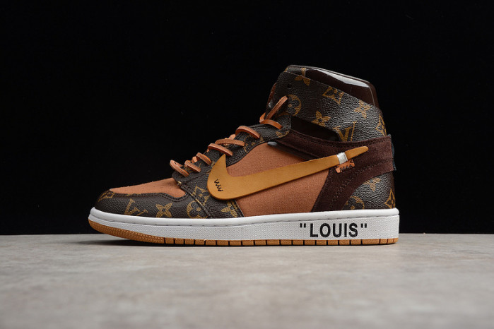 air jordan 1 ow aq0818-158 (with case)