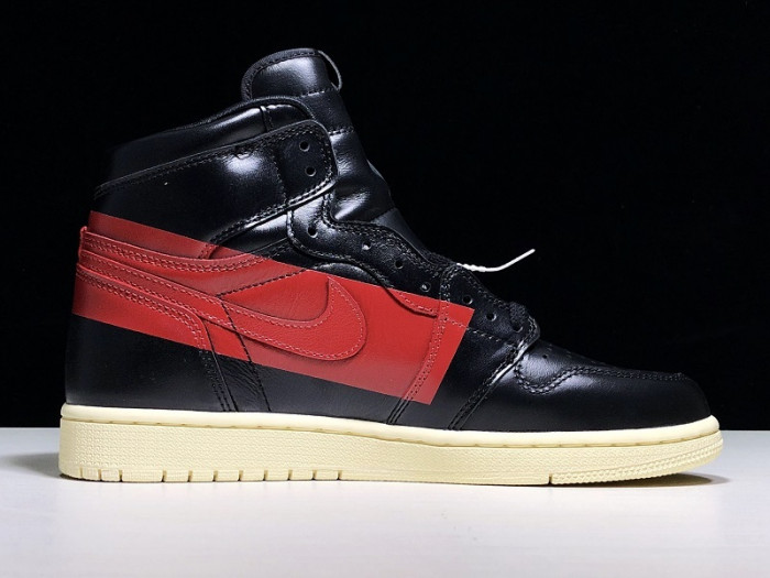 air jordan 1 defiant black red bq6682-006