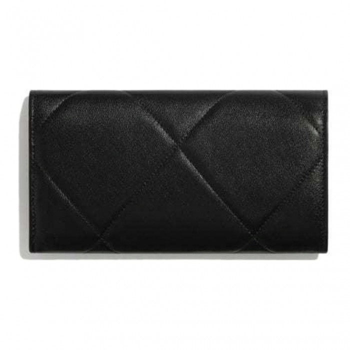 ch@nel 19 flap wallet black