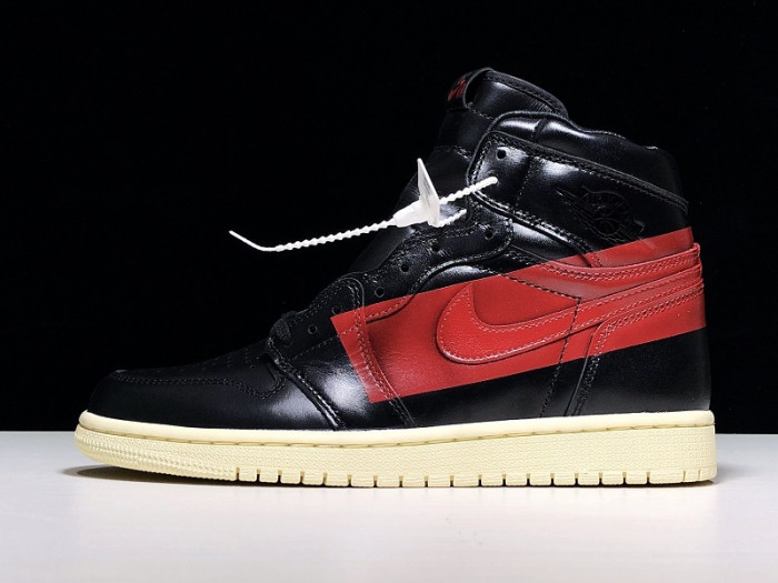 air jordan 1 defiant black red bq6682-006