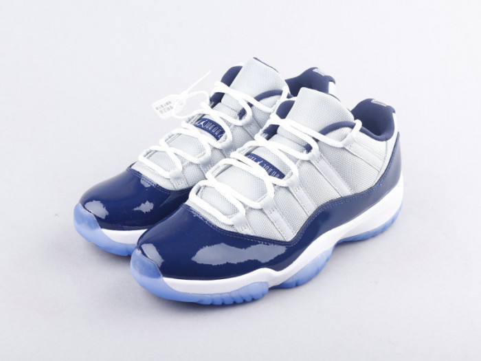 air jordan 11 retro low georgetown (gs) 528896-007