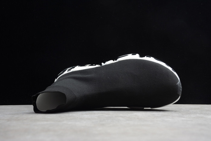 blcg speed sneaker black-white 605972 w05ge 1015