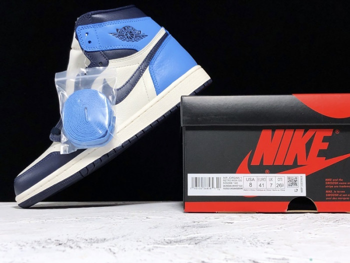air jordan 1 retro high og | unc - obsidian university blue 555088-140