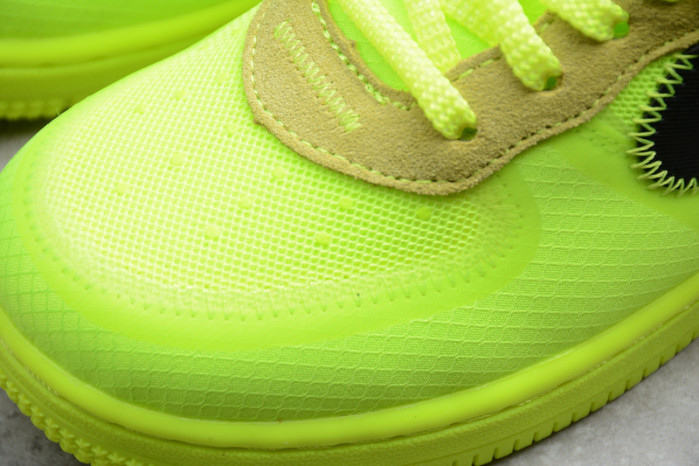 kids nike air force 1 td x ow volt hyper jade cone toddler bv0853-700