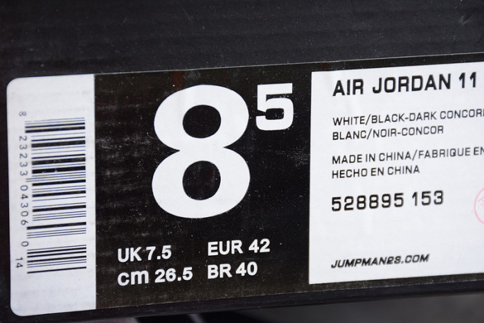 air jordan 11 retro low concord 528895-153