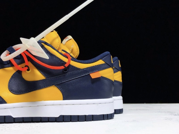 nike dunk low ow michigan ct0856-700