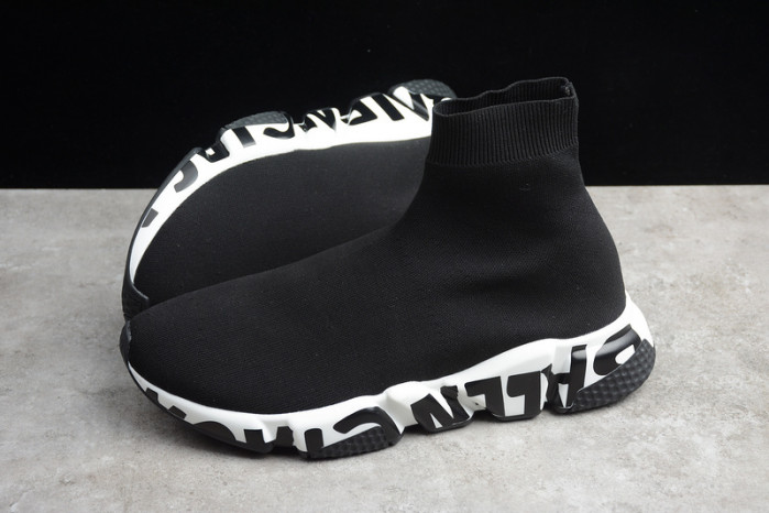 blcg speed sneaker black-white 605972 w05ge 1015