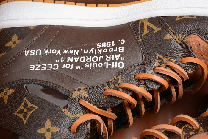 air jordan 1 ow aq0818-158 (with case)