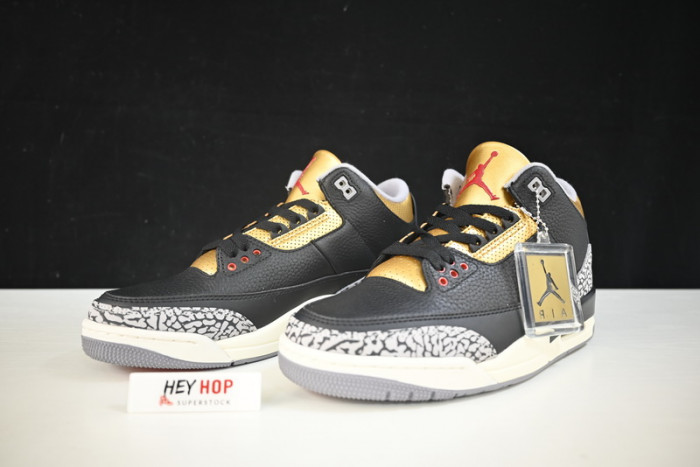 air jordan 3 wmns black gold ck9246-067
