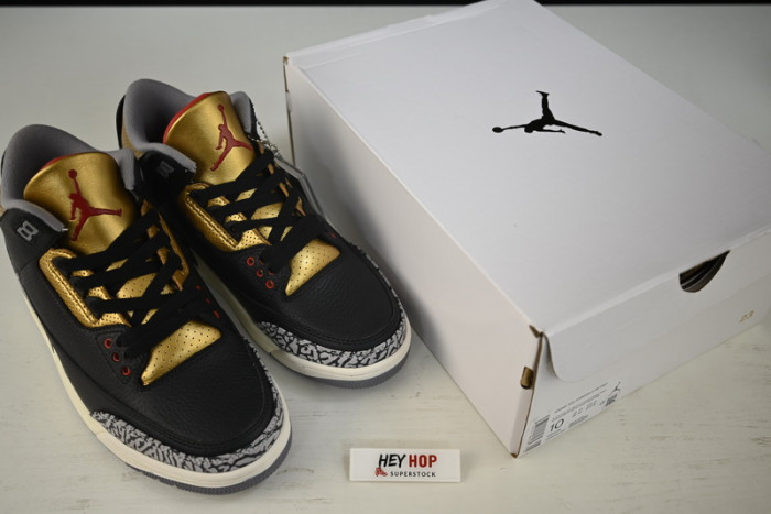 air jordan 3 wmns black gold ck9246-067