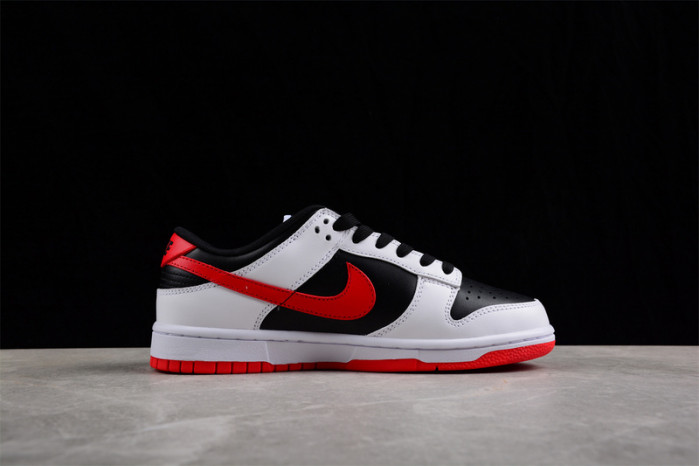nike dunk low retro white black university red fd9762-061