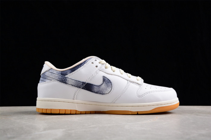nike dunk low “washed denim” fn6881-100