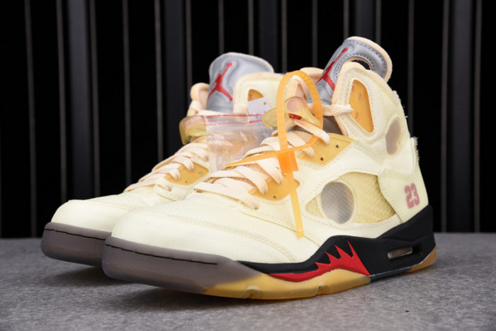 air jordan 5 retro ow sail dh8565-100