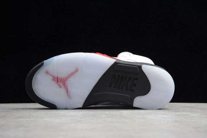 air jordan 5 retro fire red silver tongue (2020) da1911-102