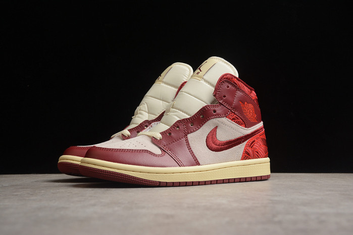 air jordan 1 mid se wmns “tiki leaf”dz2820-601