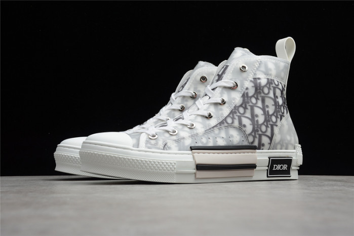 d10r b23 high top logo oblique sneakers