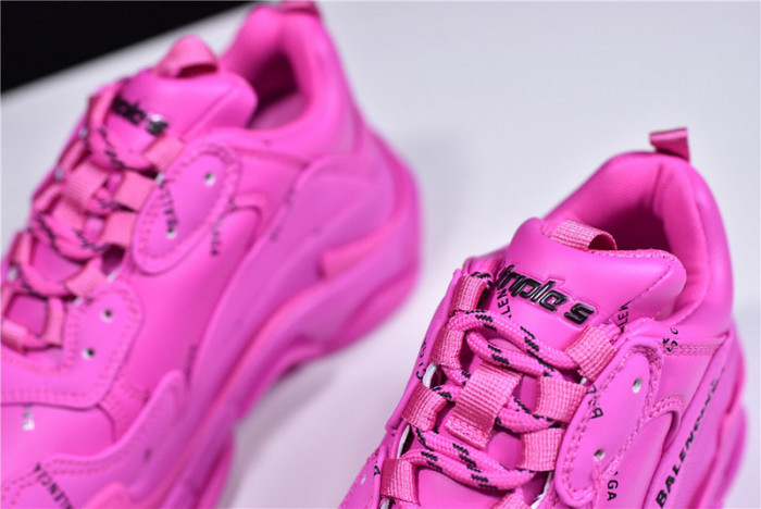 blcg sneaker triple.s.gomma rose red 524039 w2fa1 7634