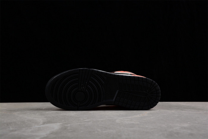 jordan 1 mid se orange suede (gs) dv1336-800