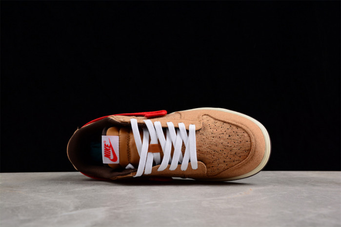 clot x nike dunk low “cork” fn0317-121