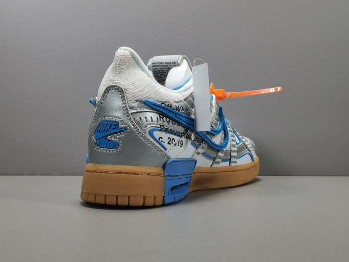 ow nike air rubber dunk "university blue" cu6015-100