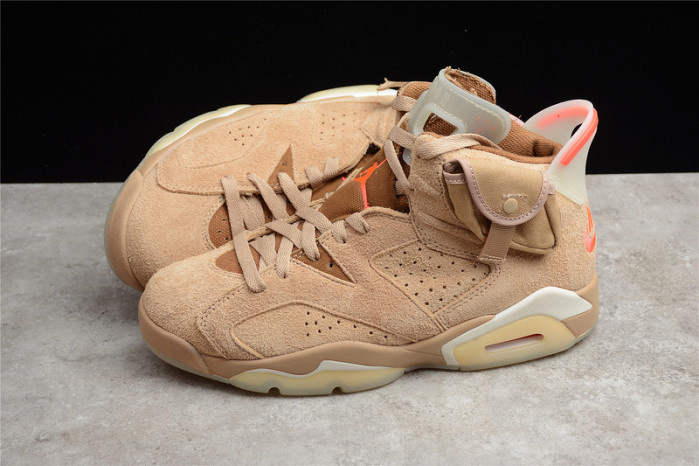 travis scott x air jordan 6 “british khaki” dh0690-200