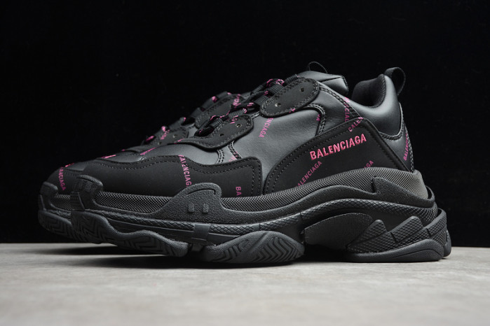 blcg sneaker triple.s.gomma black pink 524039-w2fa1-7635