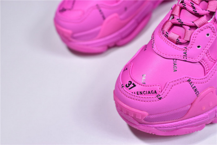 blcg sneaker triple.s.gomma rose red 524039 w2fa1 7634