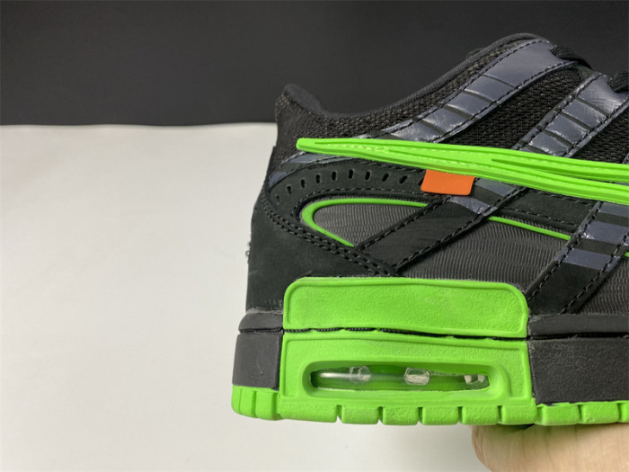 ow nike air rubber dunk "green strike" cu6015-001