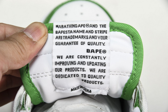 a bathing ape bape sta low green hp33-126