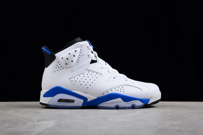 air jordan 6 retro sport blue 384664-107