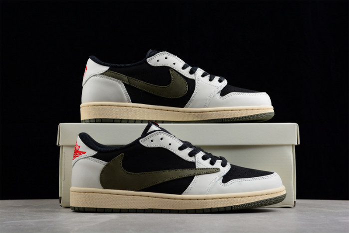 travis scott x air jordan 1 low og wmns “olive” dz4137-106