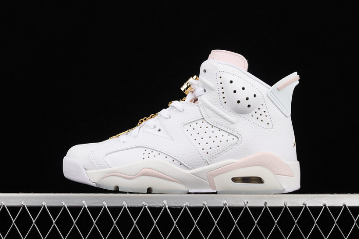 air jordan 6 retro gold hoops dh9696-100