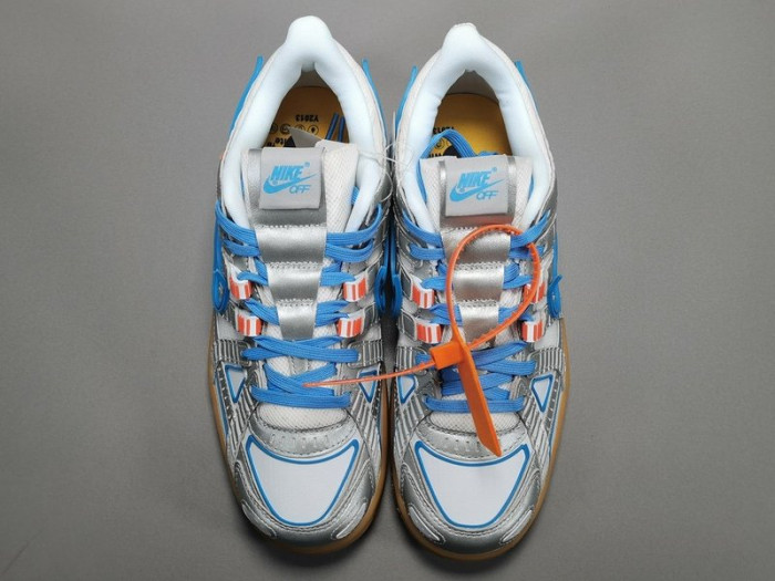 ow nike air rubber dunk "university blue" cu6015-100