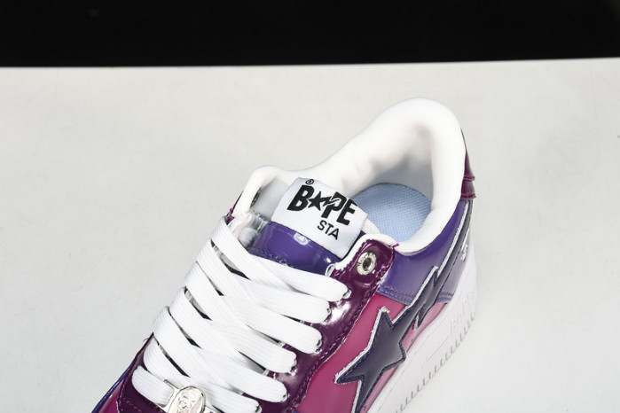 a bathing ape bape sta low color camo combo purple hp33-132