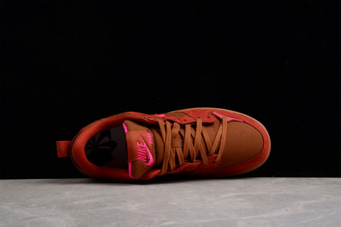 nike dunk low disrupt 2 desert bronze pink prime (w) dh4402-200