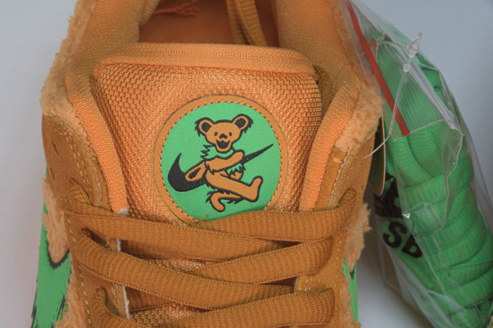 grateful dead nike sb dunk low orange bear cj5378-800