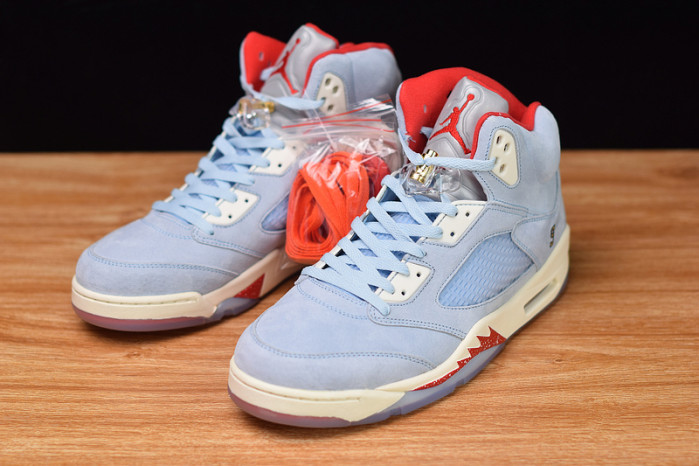 trophy room x air jordan 5 jsp ice blue ci1899-400