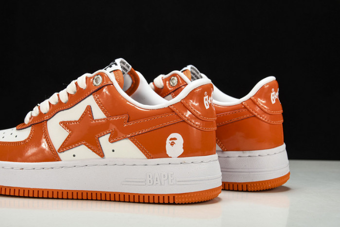 a bathing ape bape sta low orange hp33-125