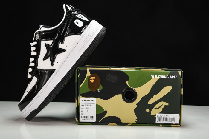 a bathing ape bape sta low black hp33-127