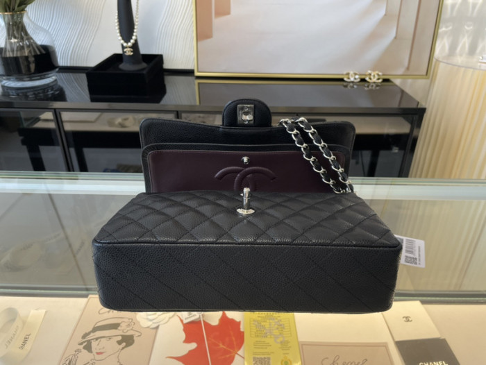 c*h*a*nel flap caviar bag