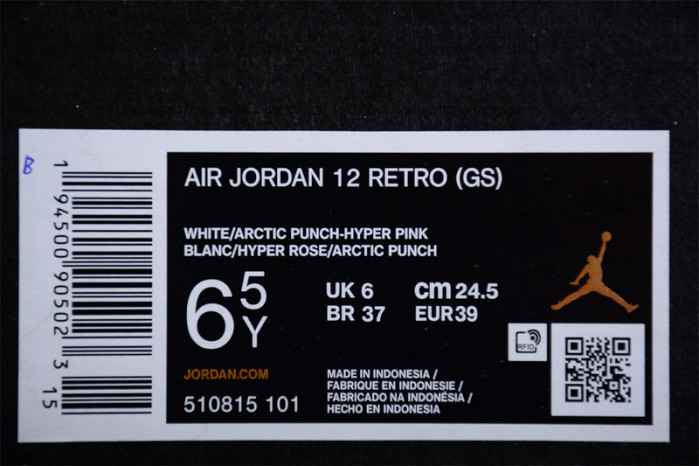air jordan 12 “hyper pink” 510815-101