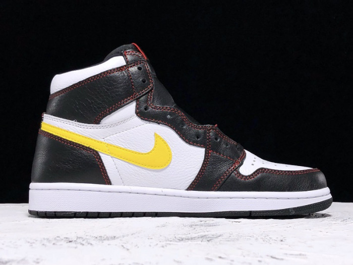air jordan 1 defiant white black gym red tour yellow cd6579-071
