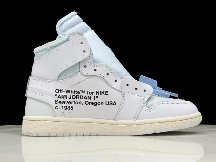 air jordan 1 retro high ow white aq0818-100